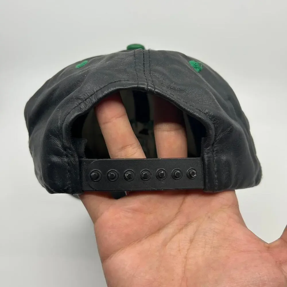 VTG New York Jets leather snapback hat